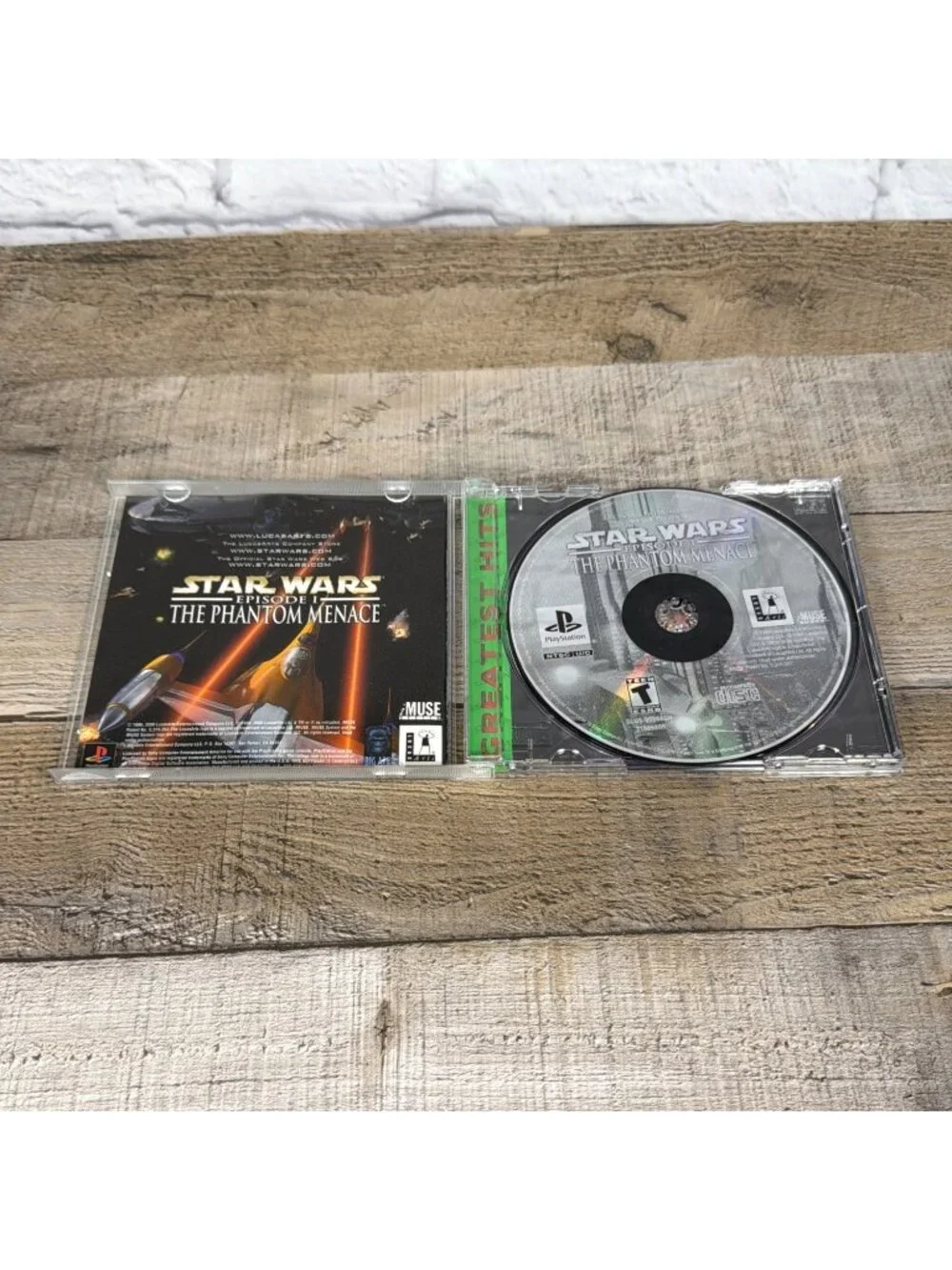 Vintage Star Wars Phantom Menace Greatest Hits Sony PlayStation PS1 CIB Tested